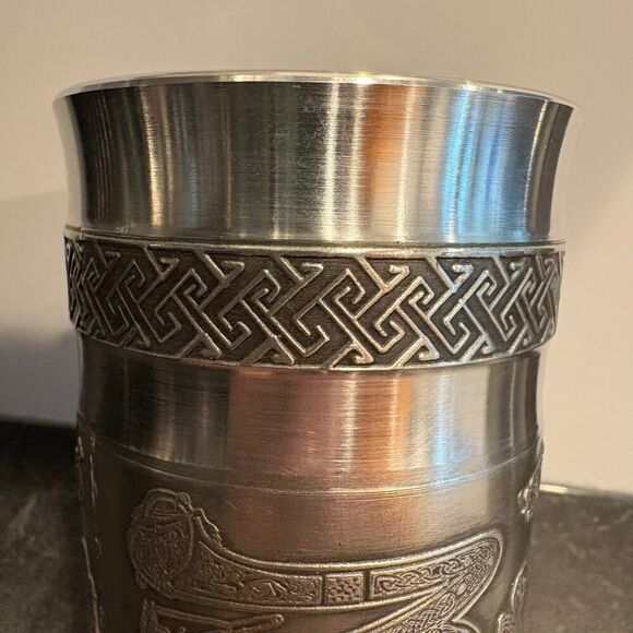 Mullingar Pewter Goblet Book of Kells Letter Z - Picture 4 of 13